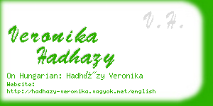 veronika hadhazy business card